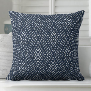 Indigo Blaues Modernes Kissen