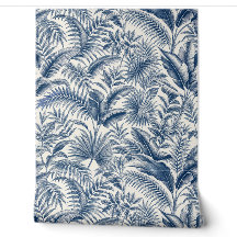 Indigo Blaues Tropisches Blattwerk Botanisches Mus