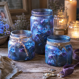 Indigo Bloom Moody Botanisches Vergissmeinnicht Seidenpapier