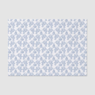Indigo Blue Ethnic Floral Muster Tissue Paper Seidenpapier