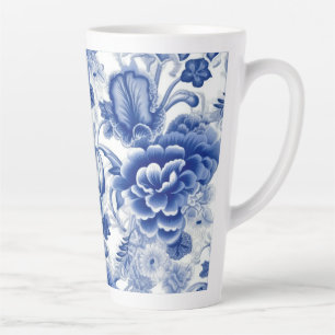 Indigo Blue Flowers Milchtasse
