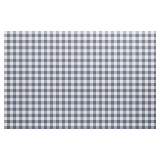 Indigo Blue Gingham Pattern Fabric Stoff (Fat Quarter (45,7 x 55,9 cm))