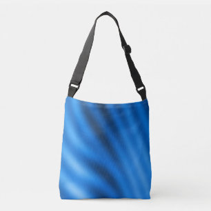 Indigo Blue Gradient Abstrakt Tragetaschen Mit Langen Trägern