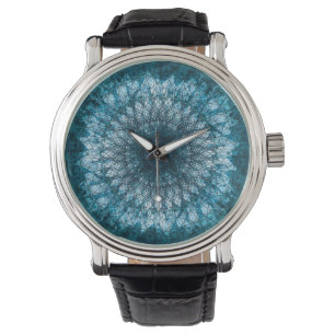 Indigo Blue Mandala Armbanduhr