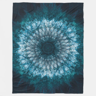 Indigo Blue Mandala Fleecedecke