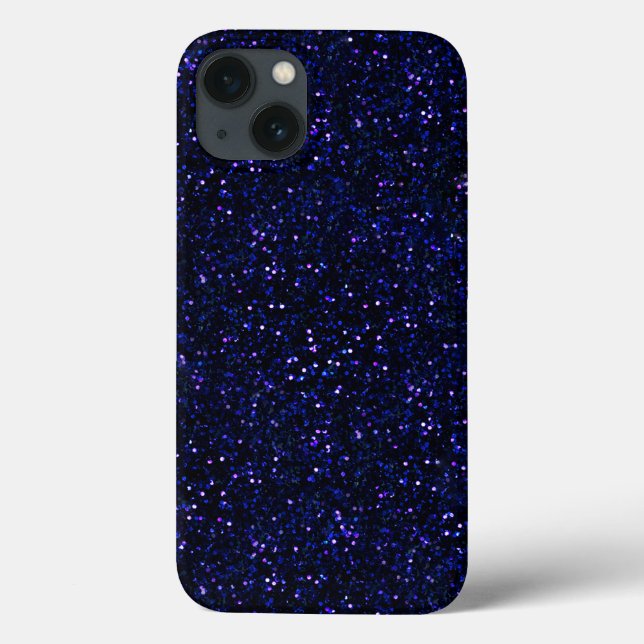 Indigo Blue Starry Mitternacht Glitzer Case-Mate iPhone Hülle (Rückseite)