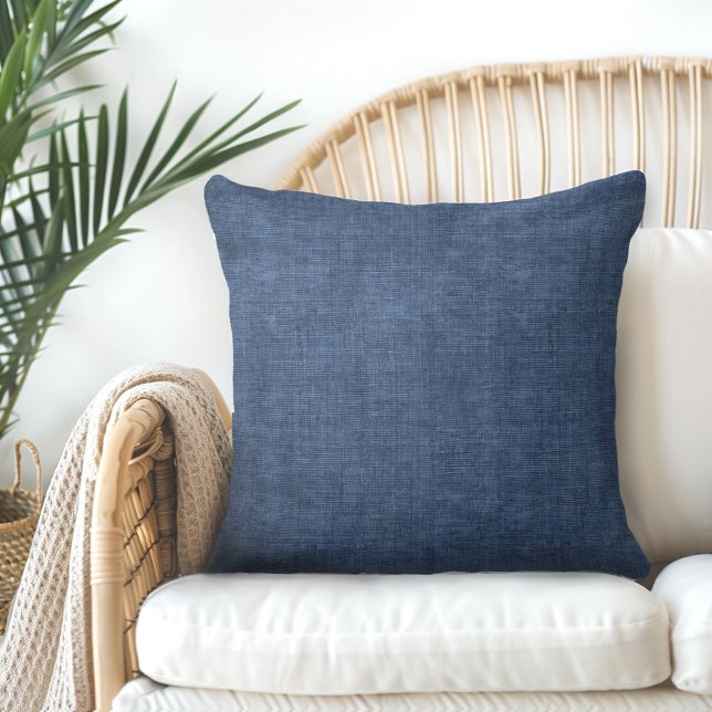 Indigo Blue Throw Pillow Kissen (Von Creator hochgeladen)