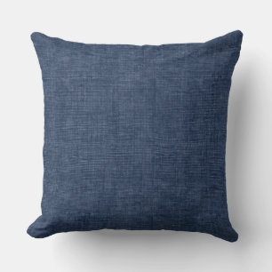 Indigo Blue Throw Pillow Kissen