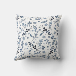 Indigo Blue Watercolor 2-seitige Kopfkissen Kissen