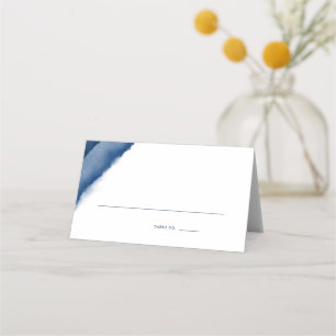 Indigo Blue Watercolor Wedding Escort / Platzkarte