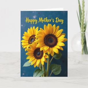 Indigo-Blumen-Happy-Motherday-Karte Karte