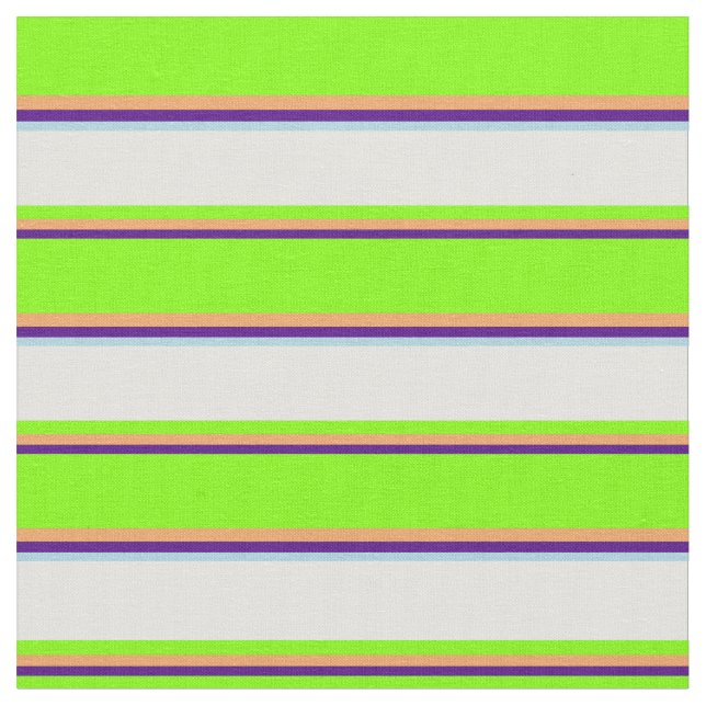 Indigo, Brown, Chartreuse, Light Cyan & Light Blue Stoff (Nahaufnahme)