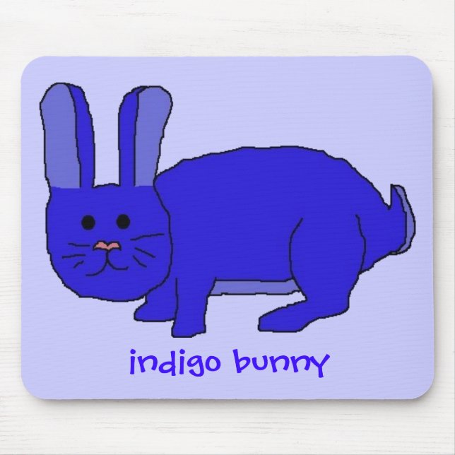 Indigo Bunny Mousepad (Vorne)