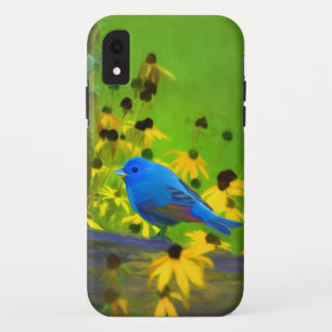 Indigo Bunting Painting - Original Bird Art Case-Mate iPhone Hülle