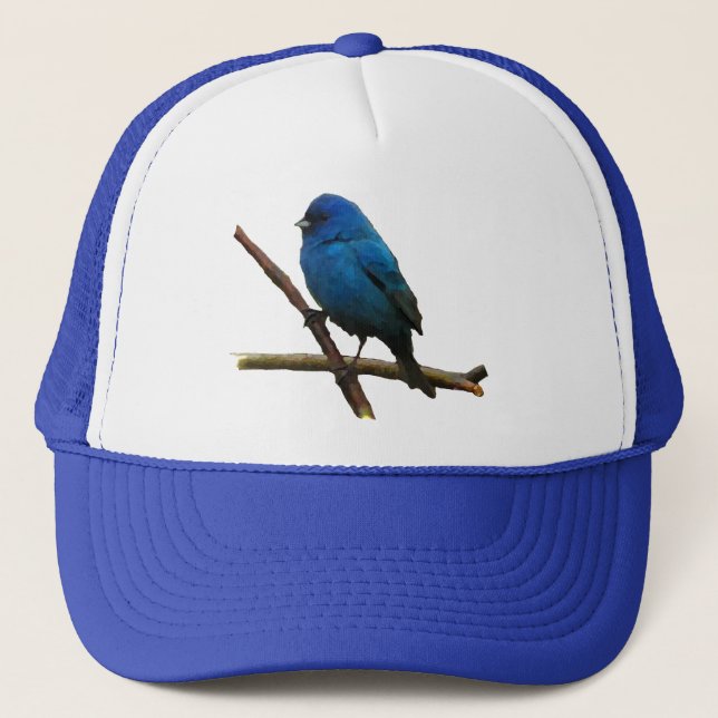 Indigo Bunting Truckerkappe (Vorderseite)