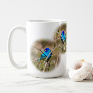 Indigo-Buntvogel Singvogel Klassischer Becher Kaffeetasse