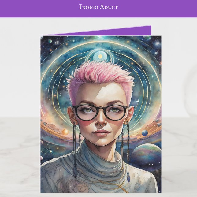 Indigo Child Art | Indigo Adult Art | Blank Karte (Von Creator hochgeladen)