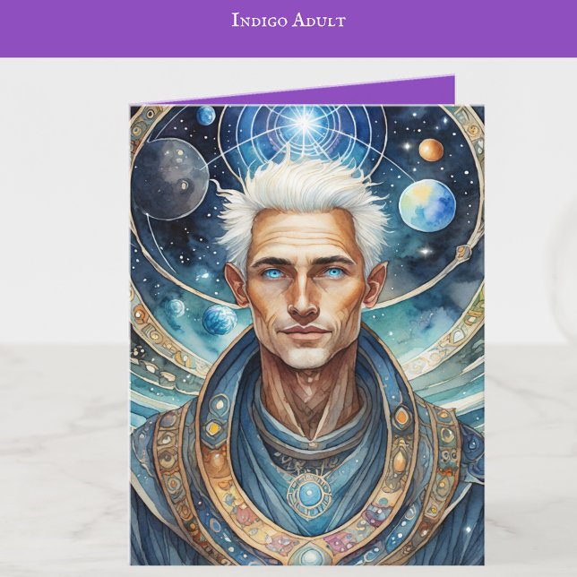 Indigo Child Art | Indigo Adult Art | Blank Karte (Von Creator hochgeladen)