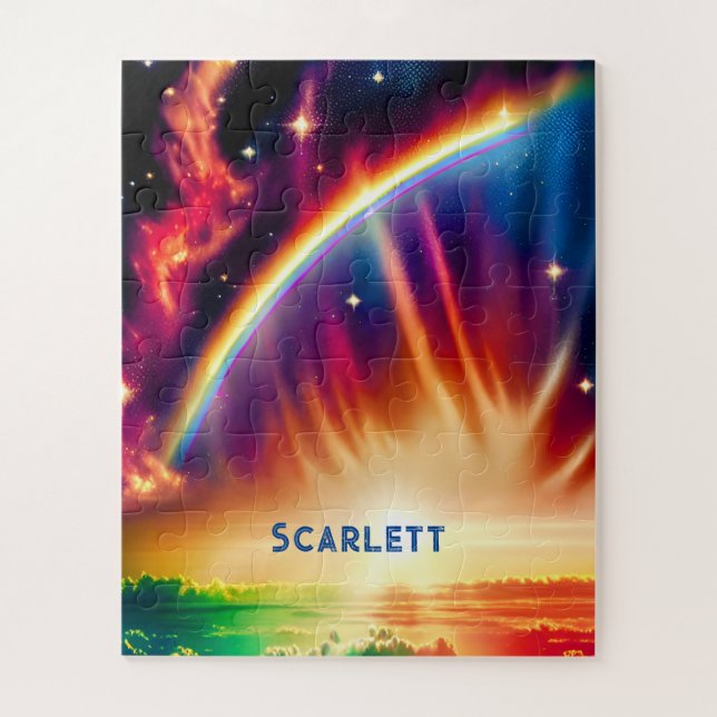 Indigo Cosmos entfesselt Regenbogen Lebendige Lich Puzzle (Vertikal)