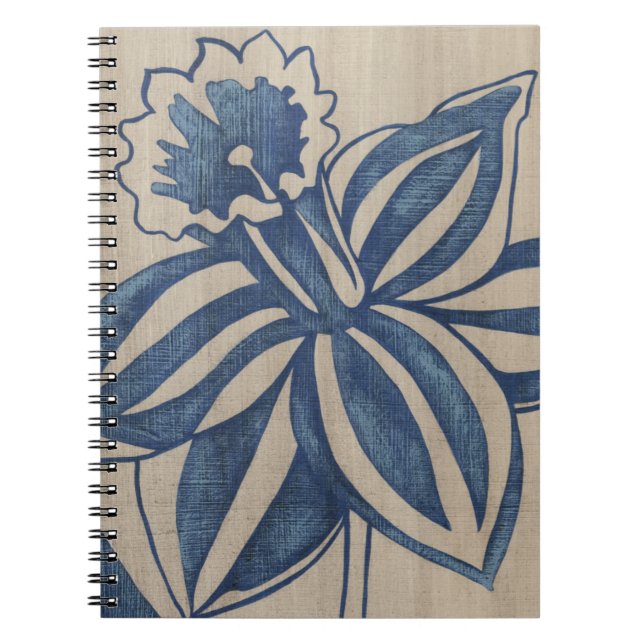 Indigo Daffodil Notizblock (Vorderseite)