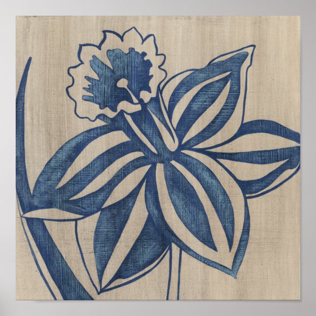 Indigo Daffodil Poster (Vorne)