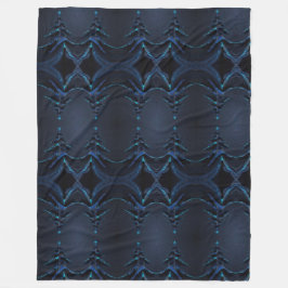 Indigo Darkness Weihnachtsbaum Fleecedecke