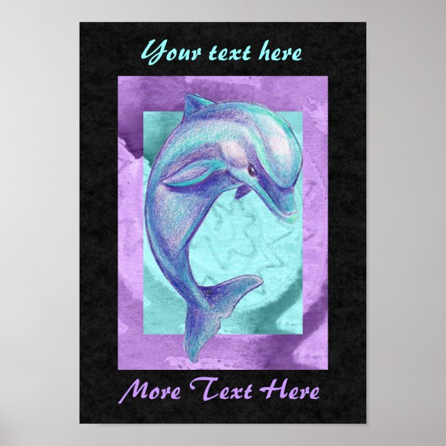 Indigo Dolphin Poster (Vorne)