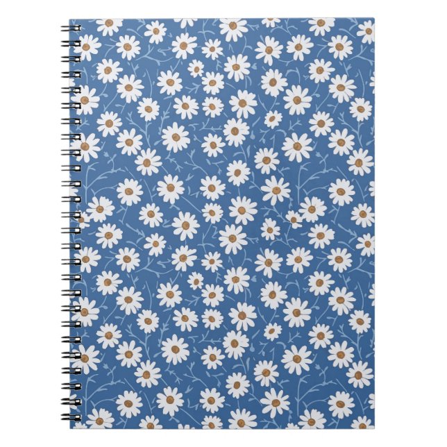 Indigo Dream Daisies Notizblock (Vorderseite)