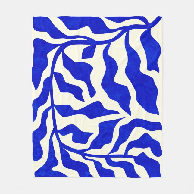 Indigo Elegance Fleecedecke (Vorderseite)