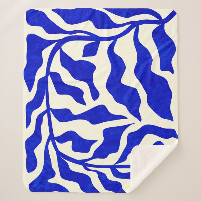 Indigo Elegance Sherpadecke (Vorderseite)