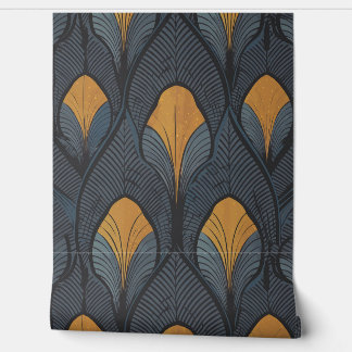 Indigo Feather Tapete