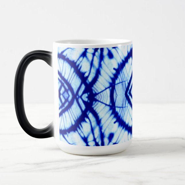 Indigo Gefärbte Krawatte Magic Tasse (Links)