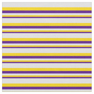 Indigo-, Gelb- und Lavendelmuster Stoff