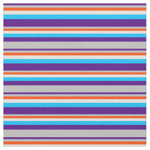 Indigo, Grau, Rot, Beige & Deep Sky Blau gefärbt Stoff