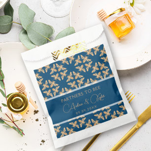 Indigo & Honeycomb Golden Bee Polterabend Geschenktütchen