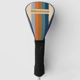 Indigo Horizon Pin Stripes with Name Golf Headcover