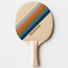 Indigo Horizont Streifen mit Namen Tischtennis Schläger
