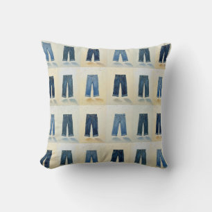 Indigo Icons Painterly Denim Art Denimhead Kissen