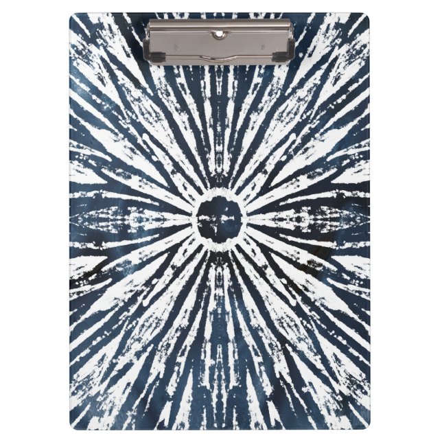 Indigo Ink Radial Motif Klemmbrett (Vorderseite)