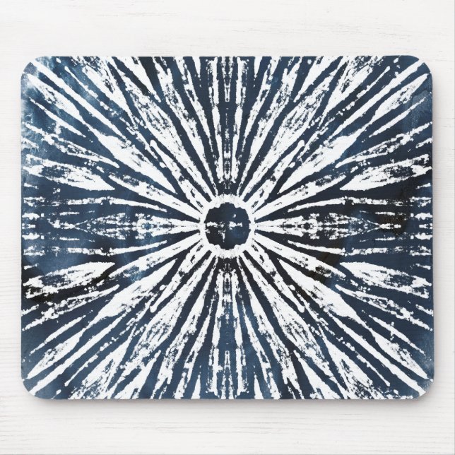Indigo Ink Radial Motif Mousepad (Vorne)
