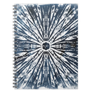 Indigo Ink Radial Motif Notizblock