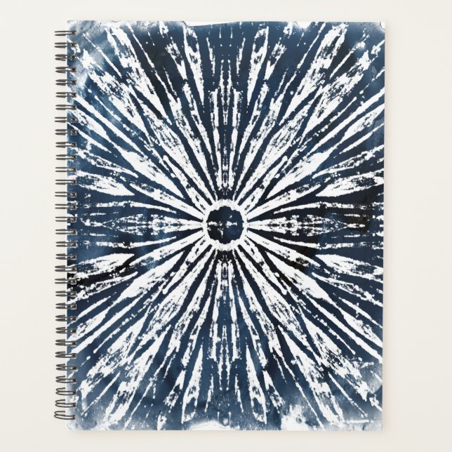 Indigo Ink Radial Motif Planer (Vorderseite)