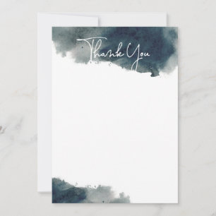 Indigo Ink Wash Danke Karte