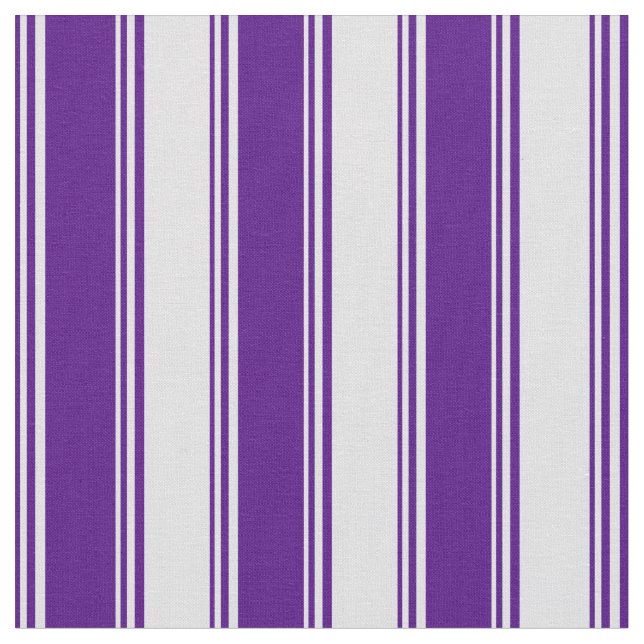 Indigo & Lavender Farbmuster der Streifen Stoff (Nahaufnahme)