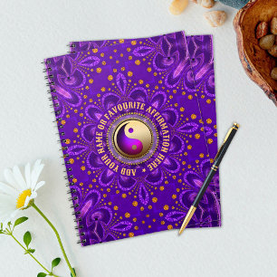 Indigo Lila Gold Engel Energie Heilung Holistisch Notizblock
