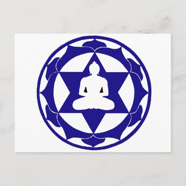 Indigo Lotus Postkarte (Vorderseite)