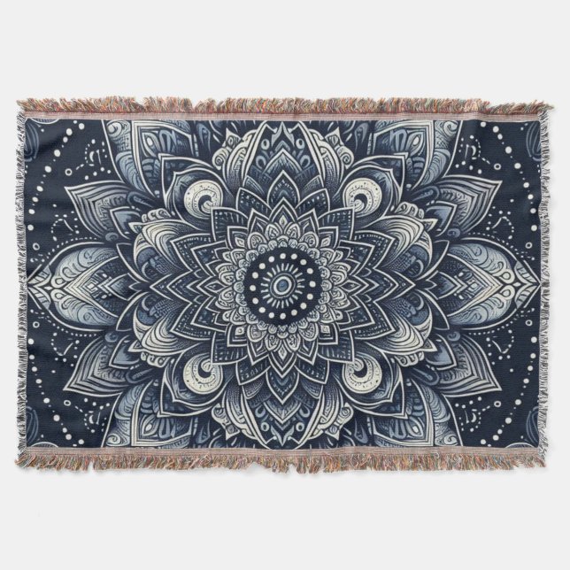 Indigo Mandala  Decke (Vorderseite)