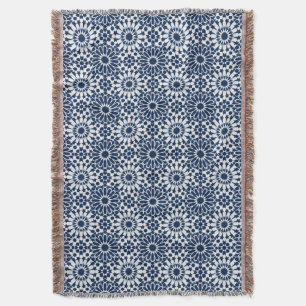 Indigo-marokkanisches geometrisches Sternmosaikmus Decke