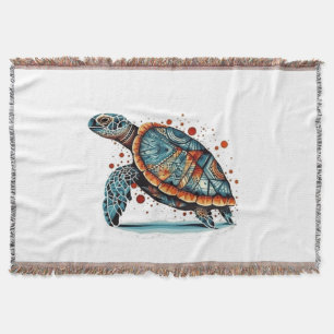 Indigo-Mosaik-Meereschildkröte Decke