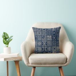 Indigo Mudcloth | Artisan Weave Statement Kissen